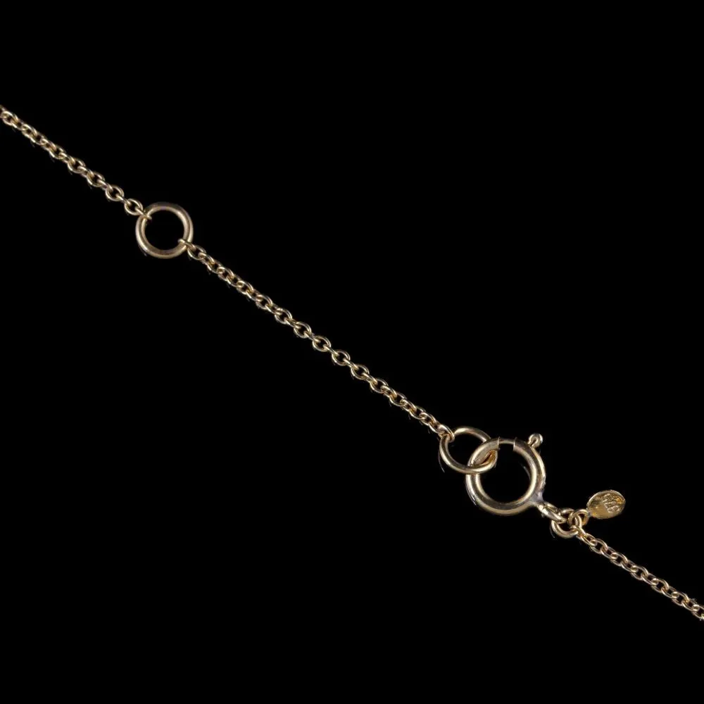 Suffragette Necklace 9Ct Gold Silver Amethyst Pearl Peridot Diamond