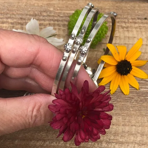 Sugar Skull and Carnelian sterling silver Bangle Sterling Bracelet
