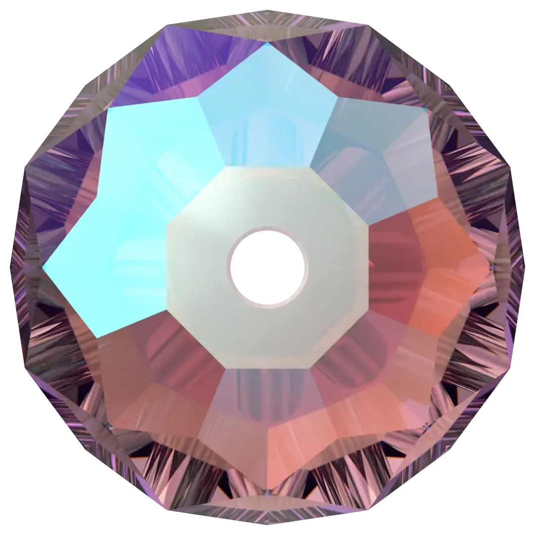 Swarovski Crystal Beads Briolette (5040) Amethyst Shimmer 2X