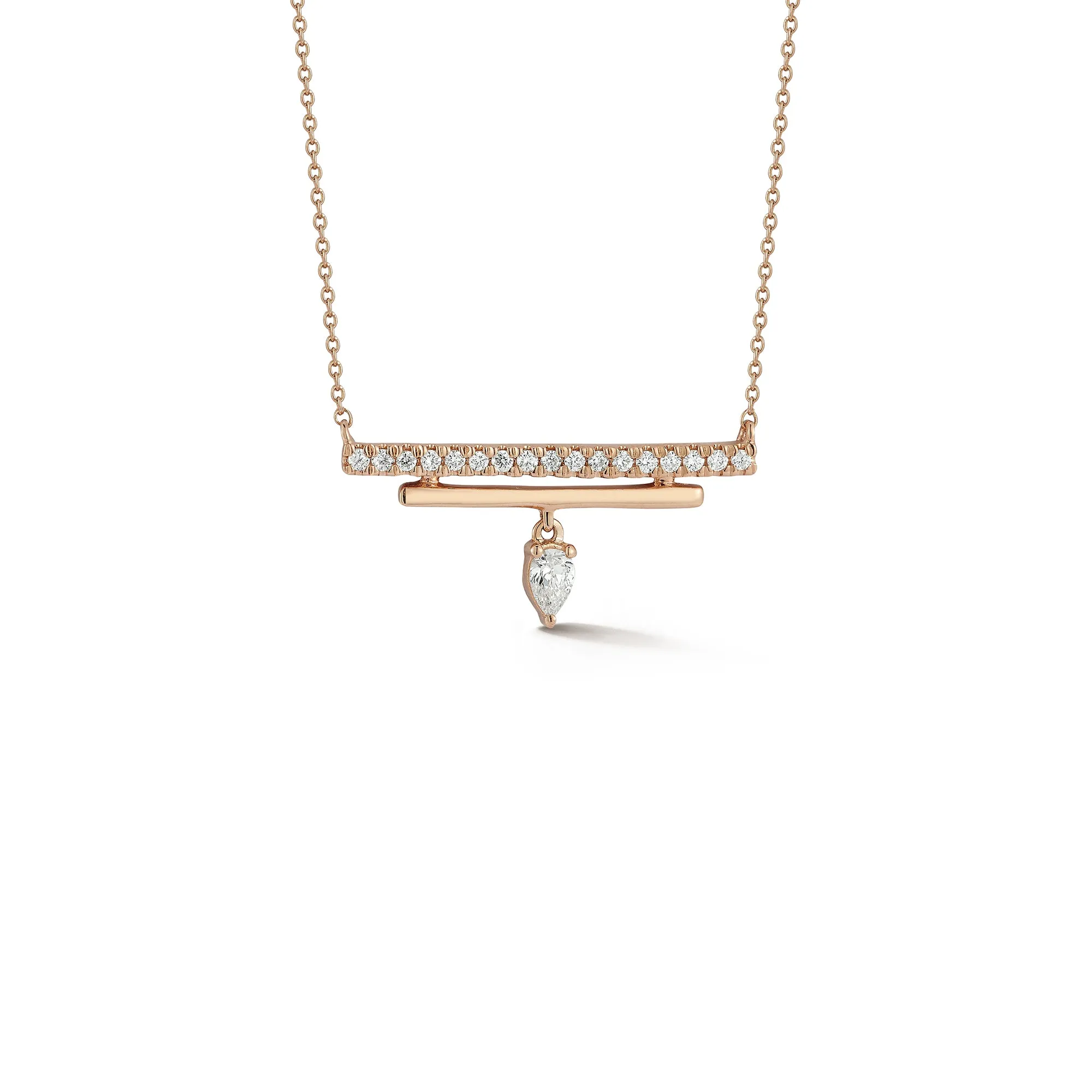 Taylor Elaine Double Bar Charm Necklace