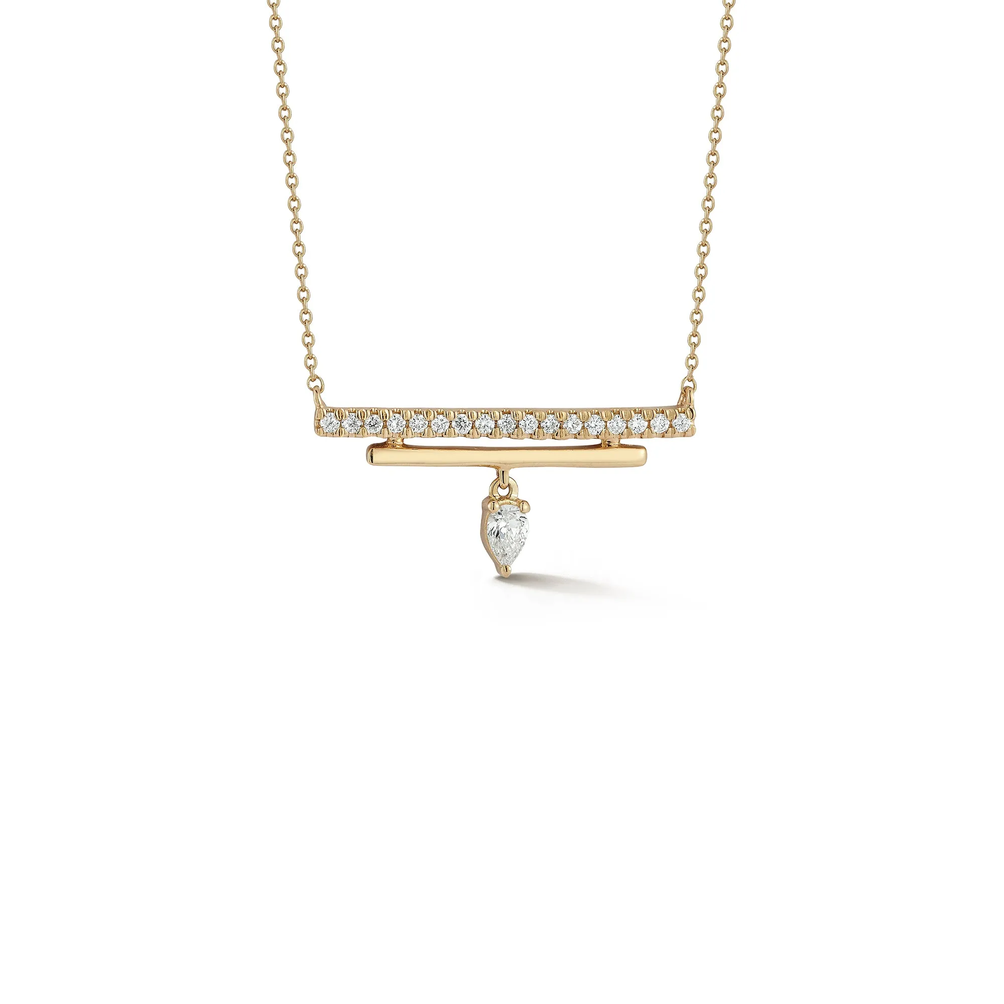 Taylor Elaine Double Bar Charm Necklace