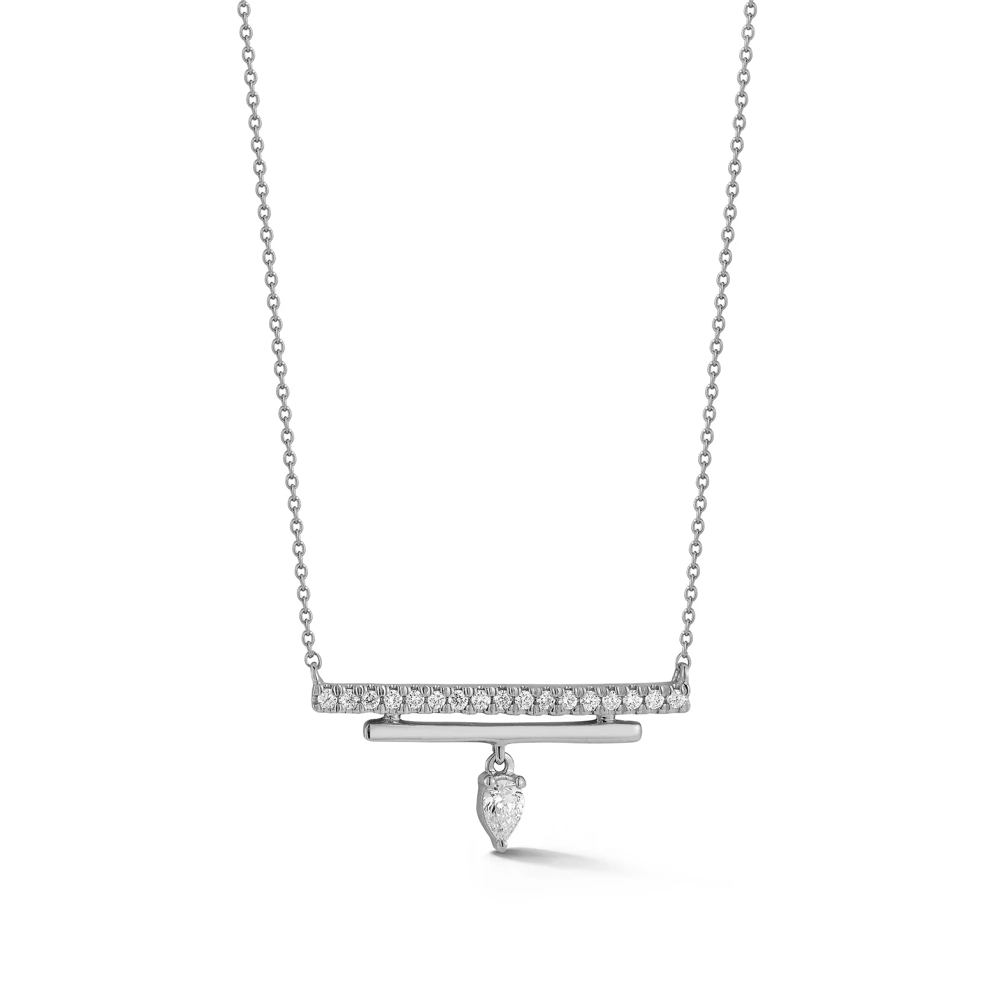 Taylor Elaine Double Bar Charm Necklace