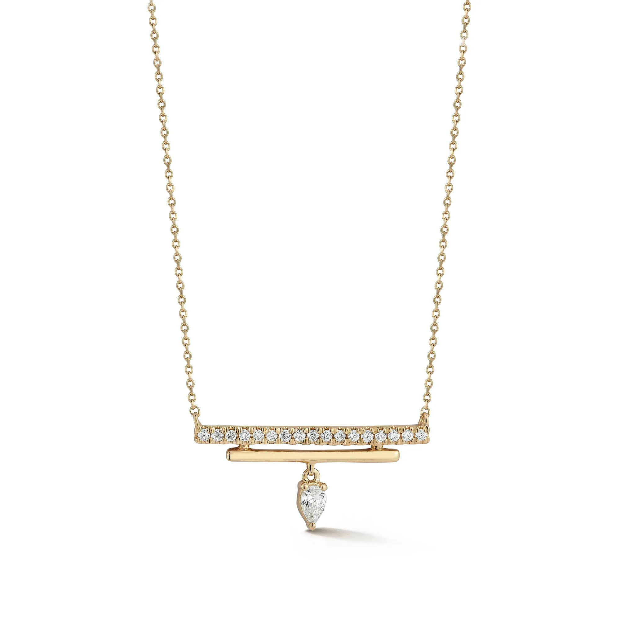 Taylor Elaine Double Bar Charm Necklace