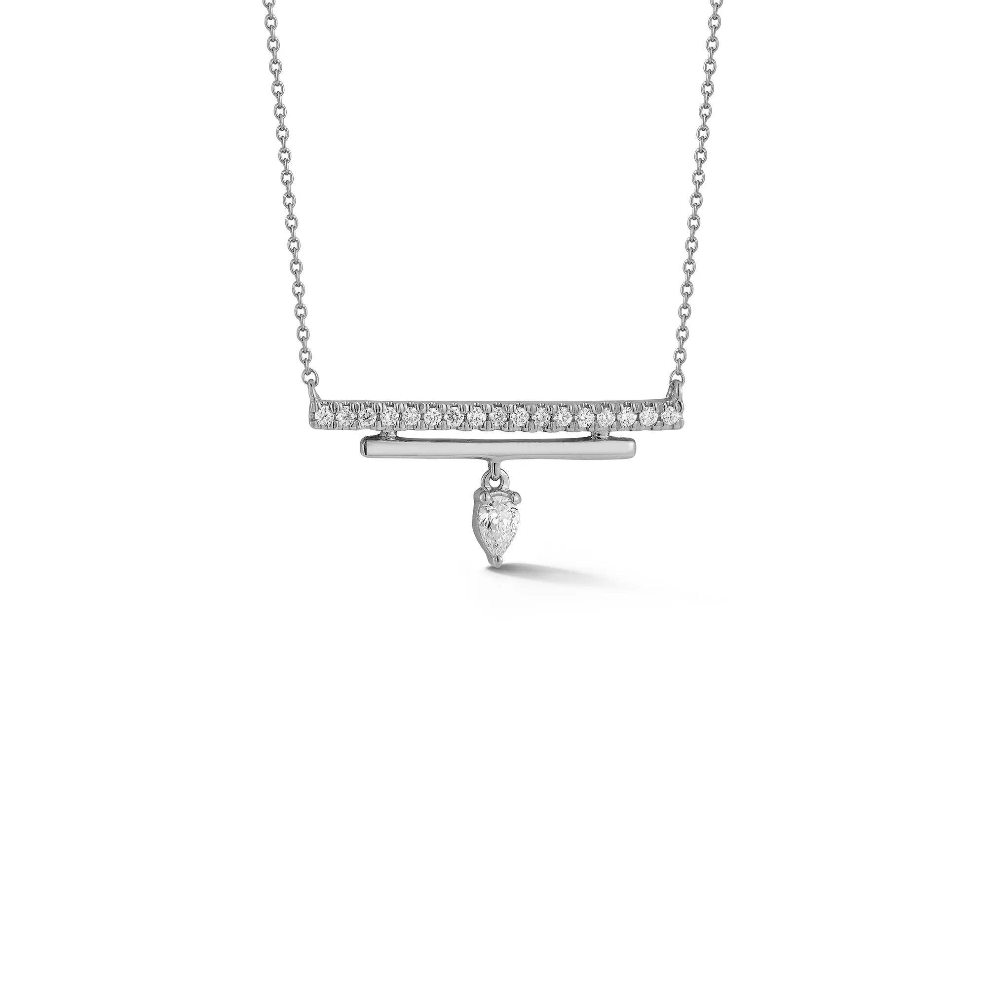 Taylor Elaine Double Bar Charm Necklace