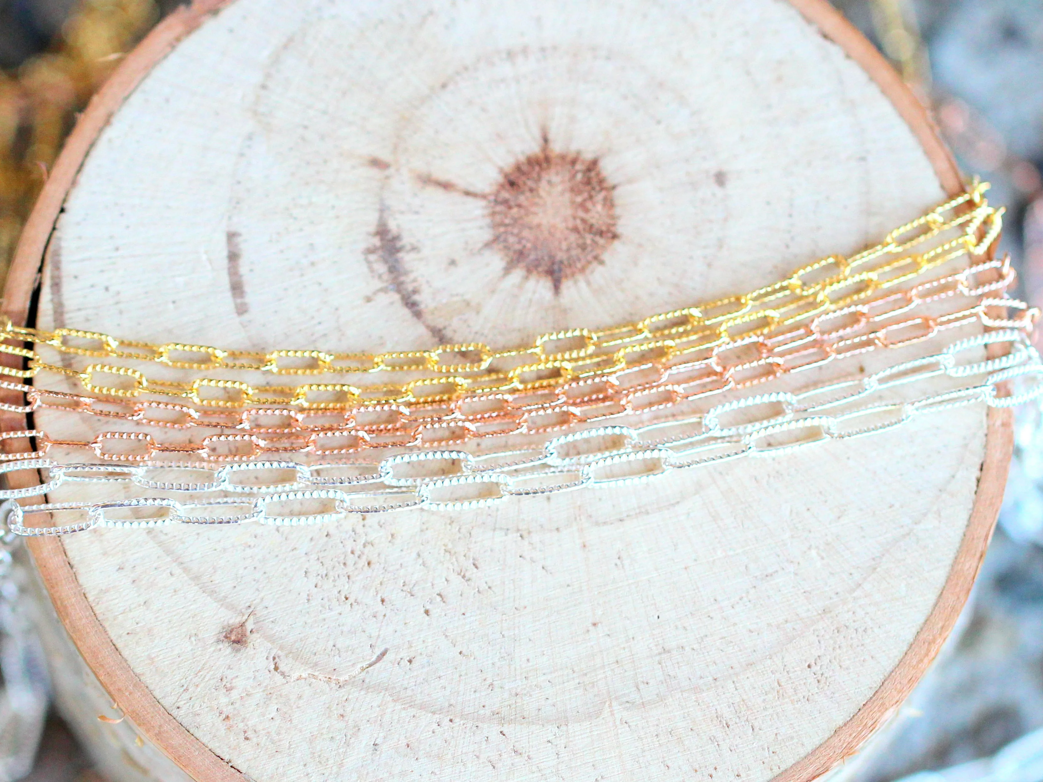 Textured Paperclip Choker