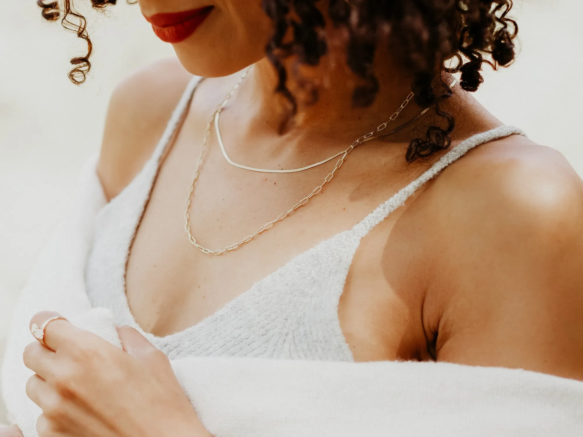 Textured Paperclip Choker
