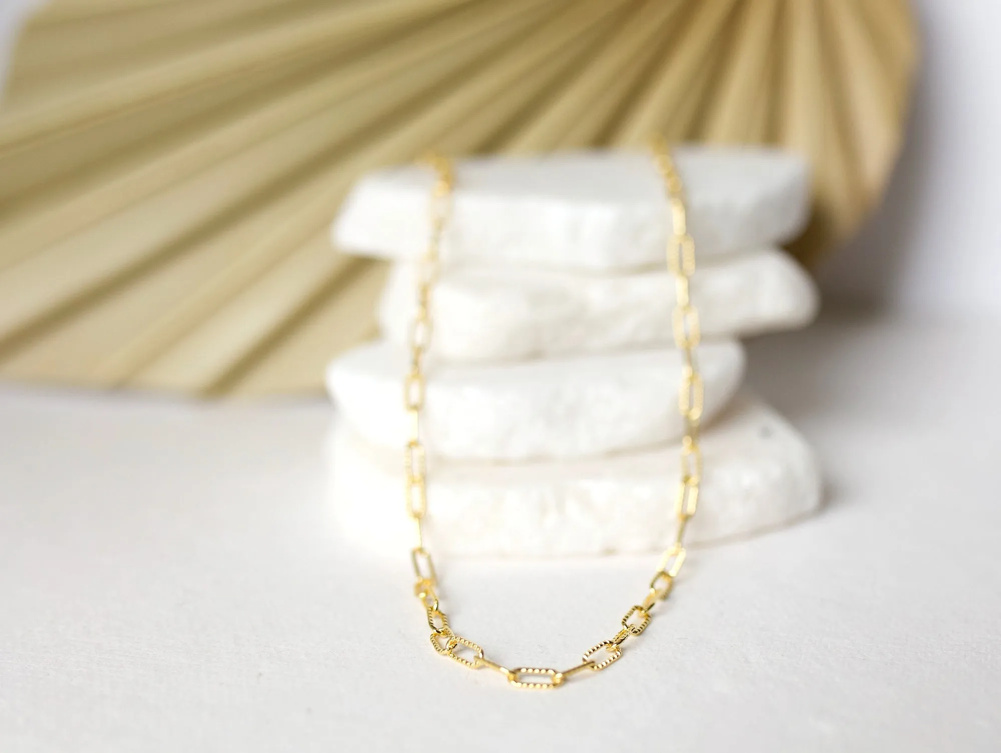 Textured Paperclip Choker
