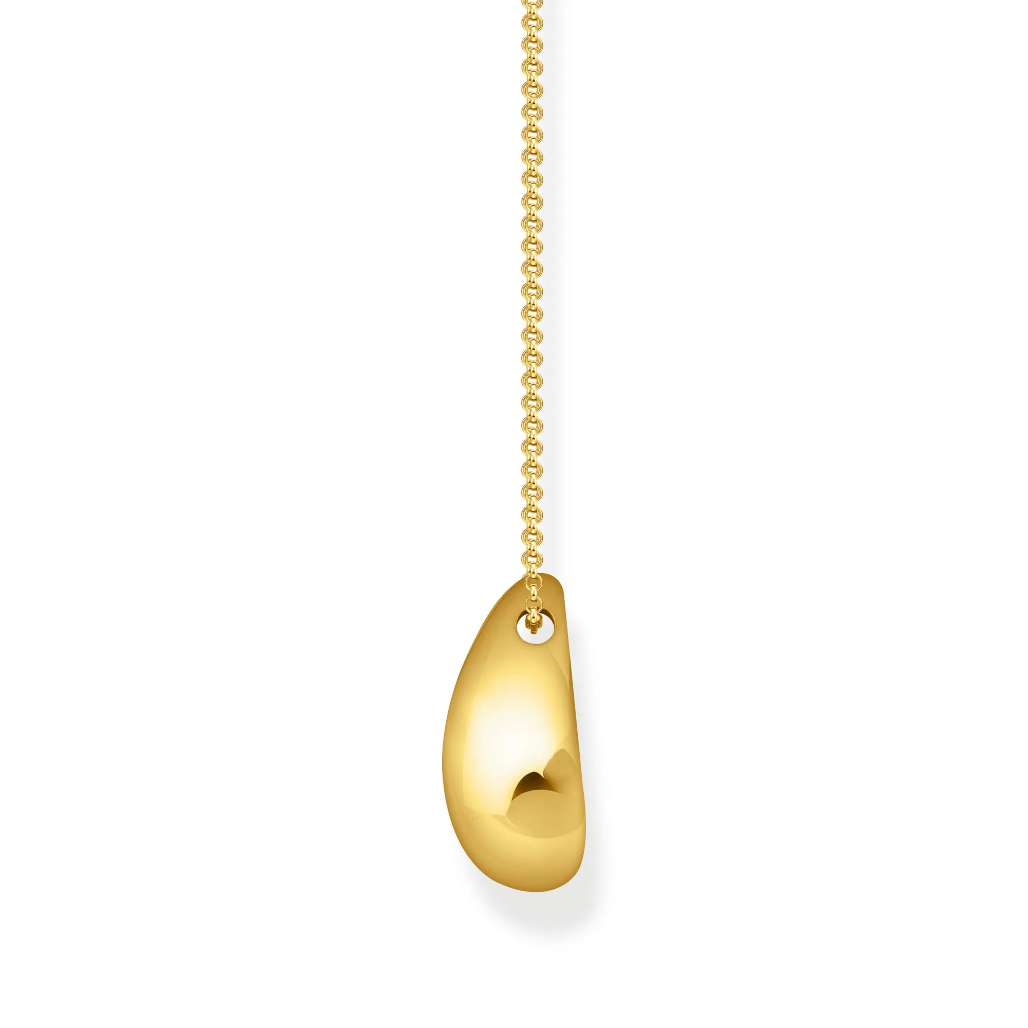 Thomas Sabo Yellow Gold Plated Organic Drop Necklace
