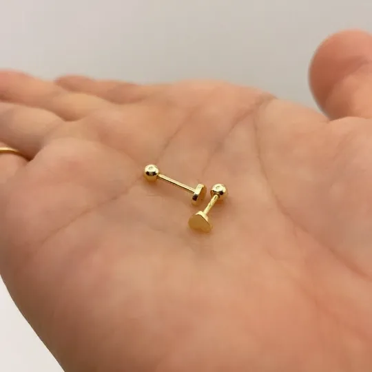 Tiny Heart Silver Gold Vermeil Piercing
