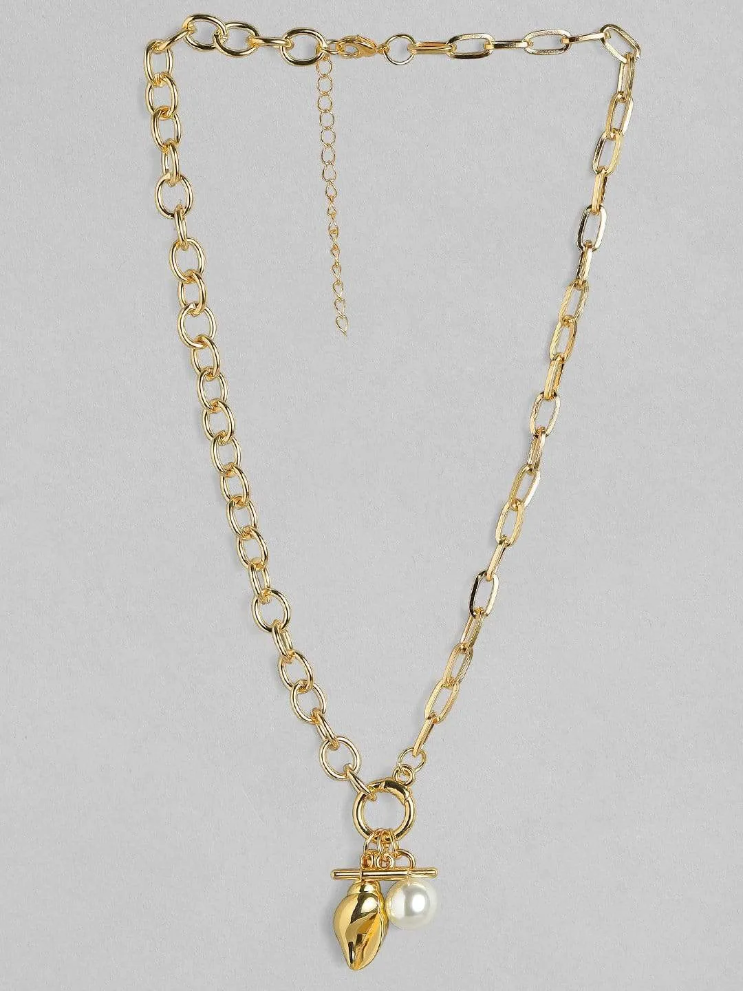 TOKYO TALKIES X Rubans Gold Plated Handcrafted Shunk Interlinked Chain Necklace
