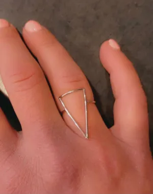 Triangular Cutout Ring (Silver)