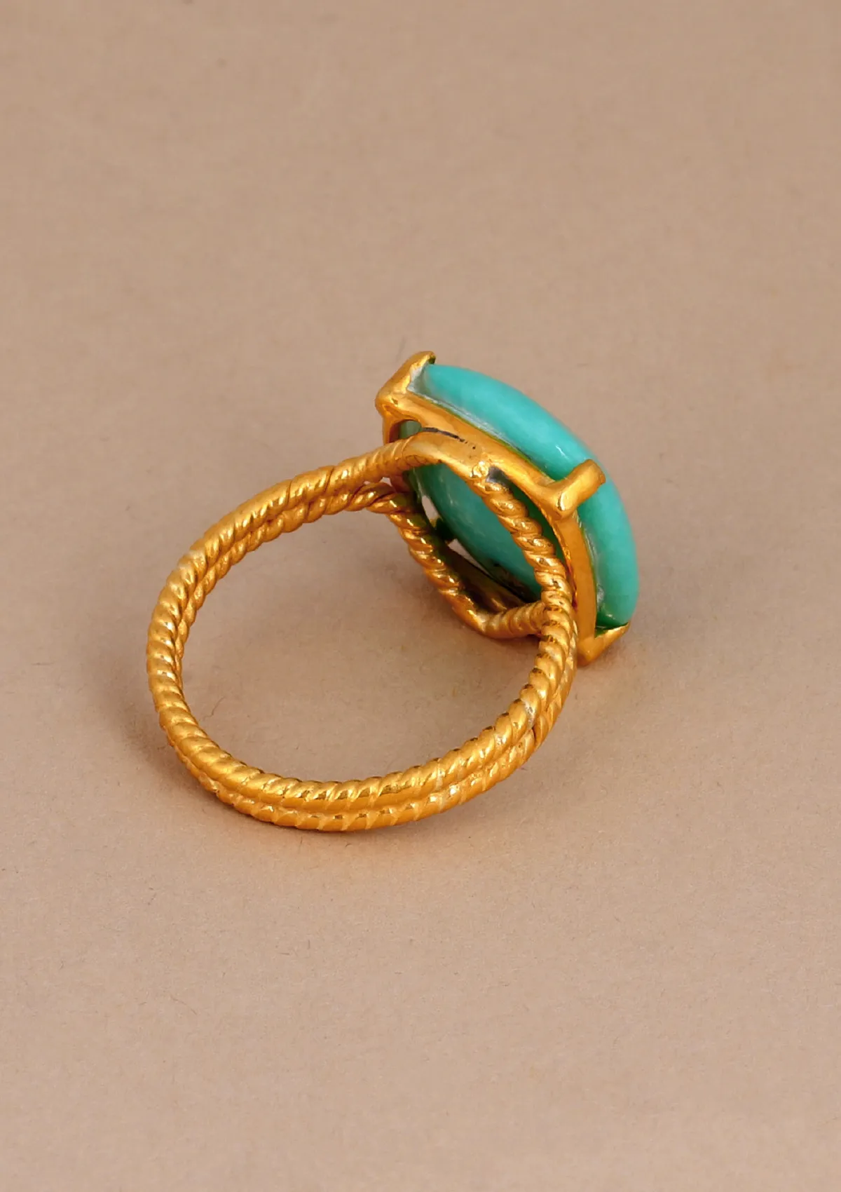 Turquoise Studded Silver Ring