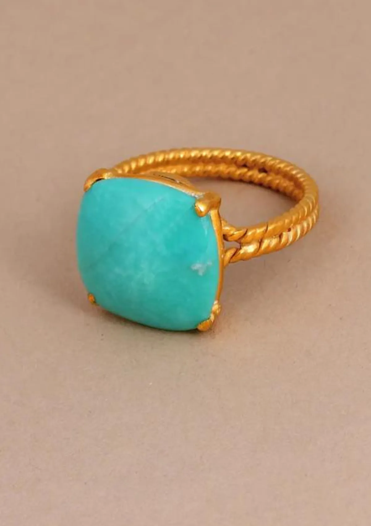Turquoise Studded Silver Ring