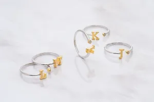 Two Tone C Initial Ring