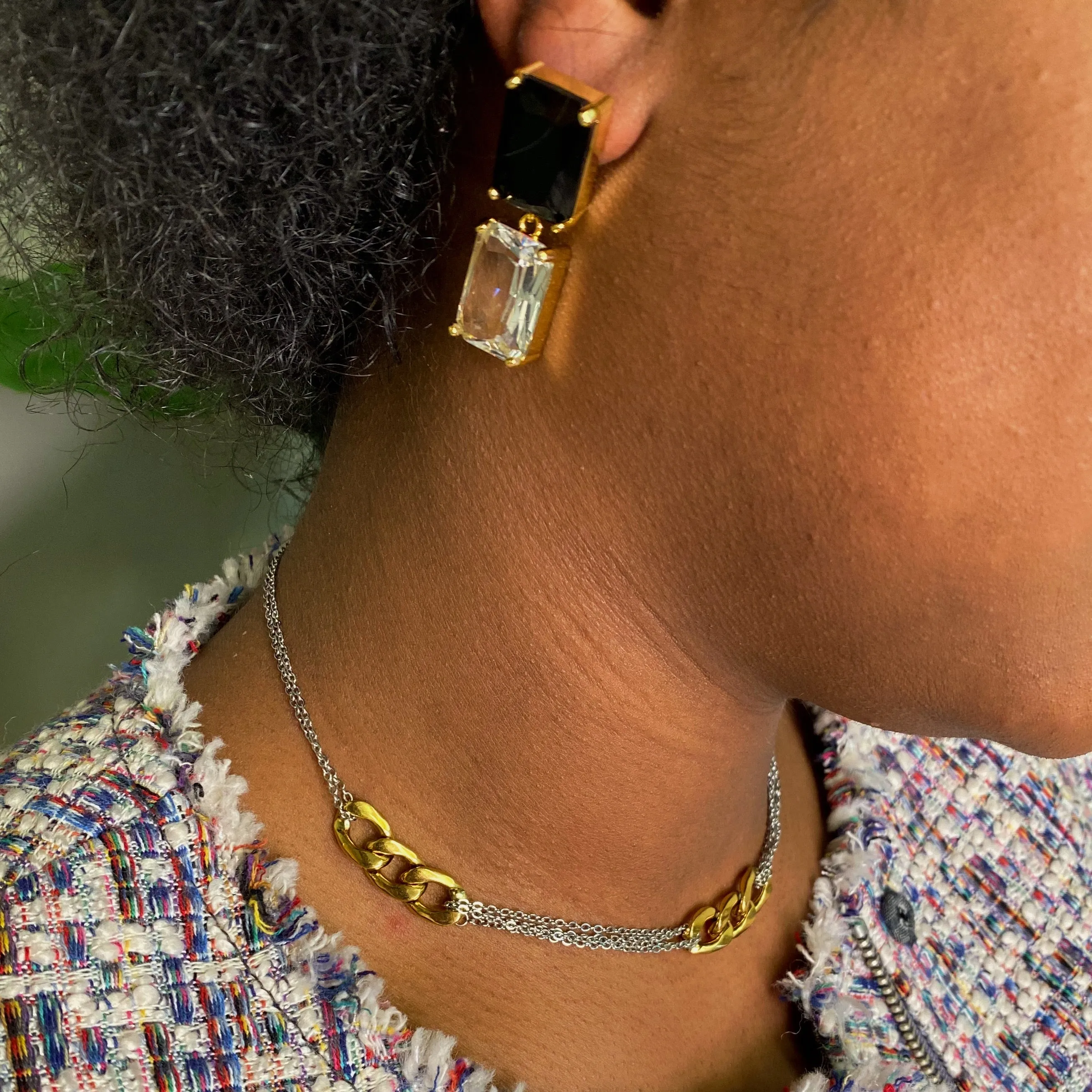 Two Toned Noble Chain Necklace
