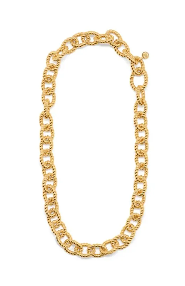 Victoria Small Chain Necklace 18" Gold