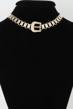 Vintage Buckle Necklace