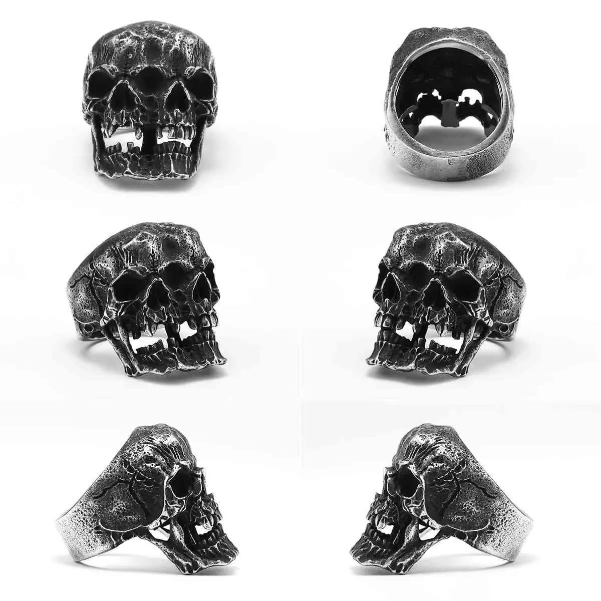 Vintage Gothic Skull Ring