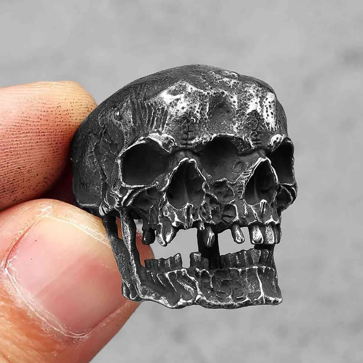 Vintage Gothic Skull Ring