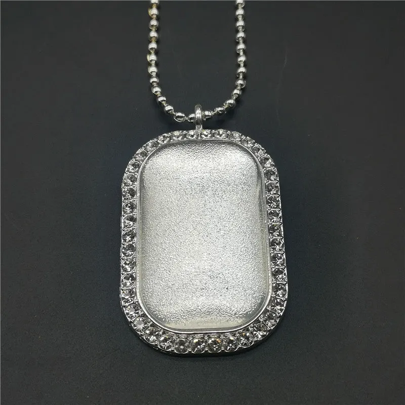 Vintage Photo Memory Rectangular Photo Frame Pendant