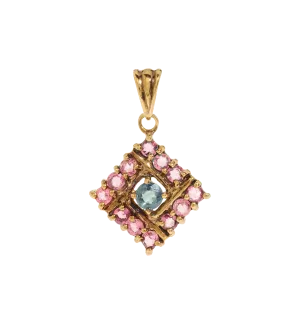Vintage Sapphire Maze Charm