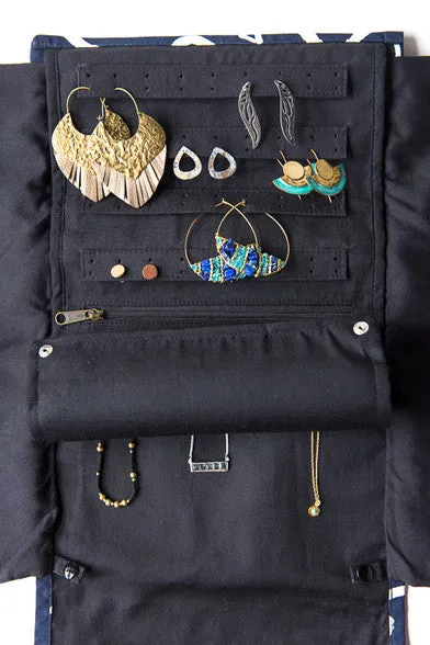 Wayfarer Jewelry Roll Travel Case