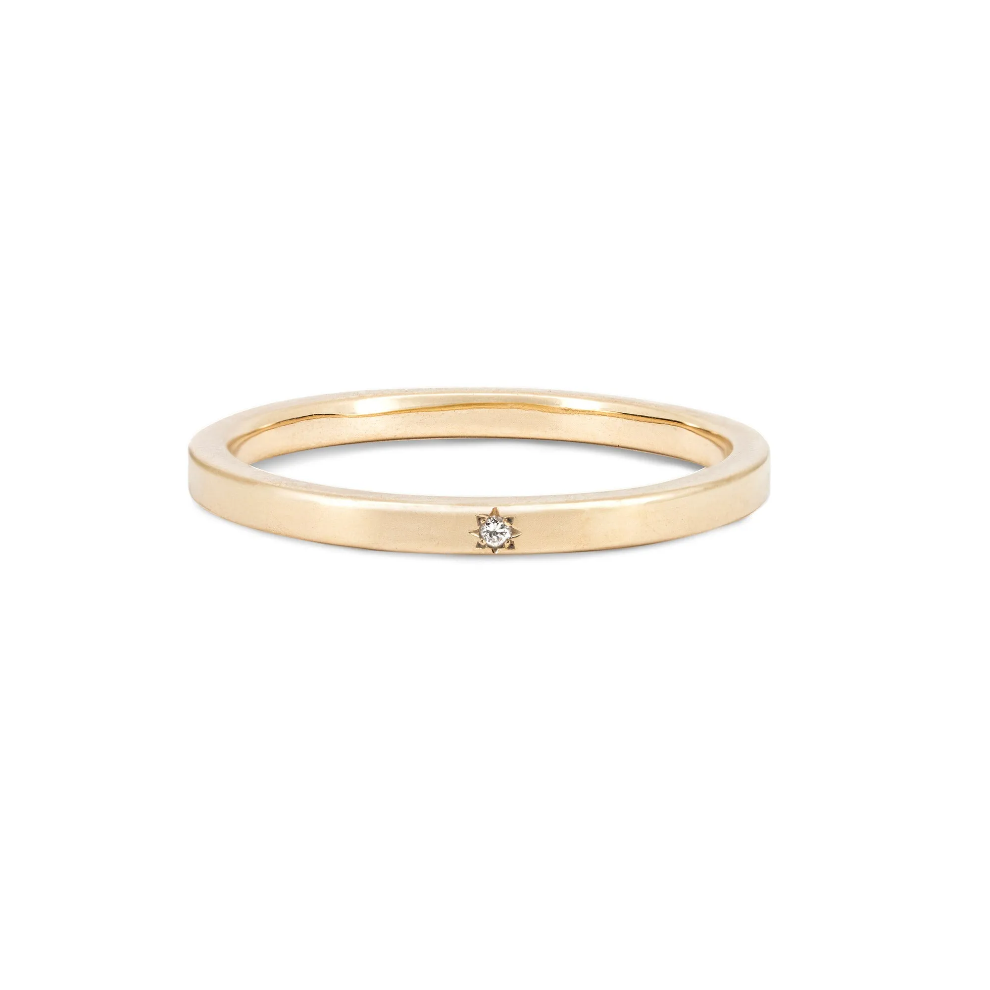 Yours & Mine 2mm Wedding Ring - 14k Gold