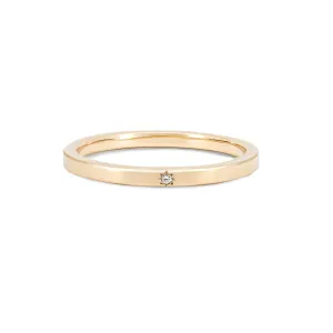 Yours & Mine 2mm Wedding Ring - 14k Gold
